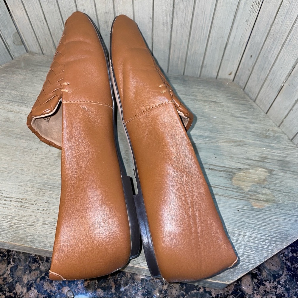 Banana Republic Brown Woven Leather Loafers 7M - Picture 6 of 9